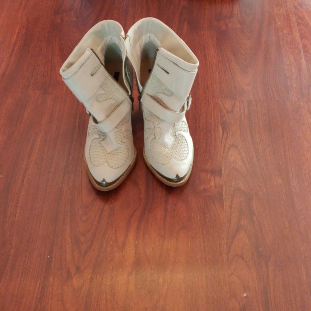 Cream colored boots